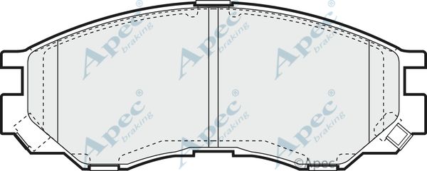 APEC BRAKING Комплект тормозных колодок, дисковый тормоз PAD1059